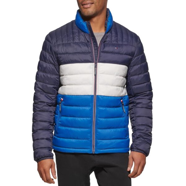 Casaca Tommy Hilfiger Modelo Puffer Azul Talla M